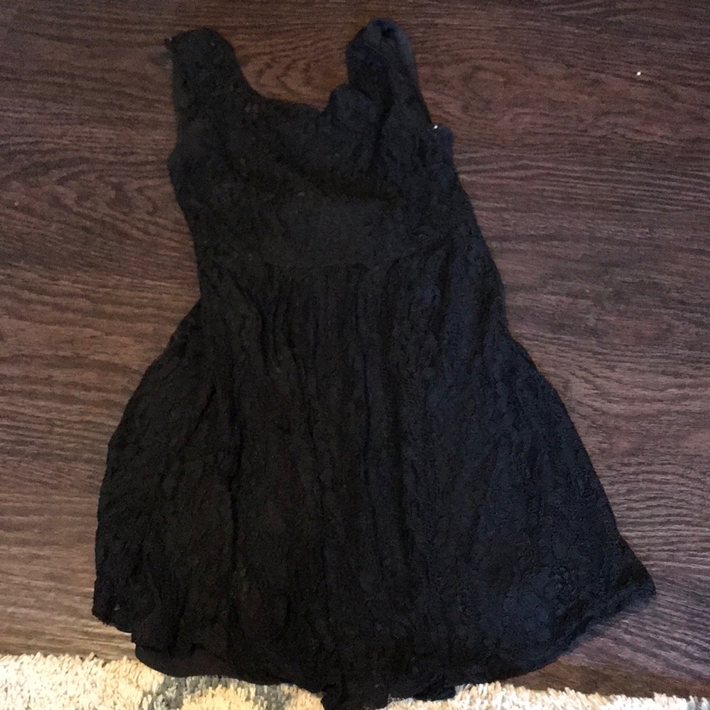 Black lace dress